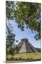 Ancient step pyramid Kukulkan at Chichen Itza, Mexico.-Jerry Ginsberg-Mounted Photographic Print