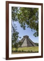 Ancient step pyramid Kukulkan at Chichen Itza, Mexico.-Jerry Ginsberg-Framed Premium Photographic Print