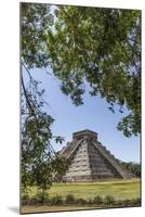 Ancient step pyramid Kukulkan at Chichen Itza, Mexico.-Jerry Ginsberg-Mounted Premium Photographic Print