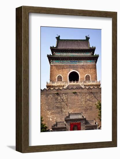 Ancient Stone Bell Tower, Beijing, China-William Perry-Framed Photographic Print