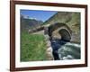 Ancient Stone Bridge over a River in the La Malana District in the Pyrenees in Andorra, Europe-Jeremy Bright-Framed Photographic Print