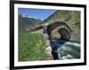 Ancient Stone Bridge over a River in the La Malana District in the Pyrenees in Andorra, Europe-Jeremy Bright-Framed Photographic Print