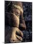 Ancient Stone Sculpture at Banyon, Angkor Wat, Cambodia-Keren Su-Mounted Photographic Print