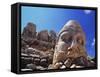 Ancient Stone Sculpture, Nemrut Dag, Turkey-Adam Woolfitt-Framed Stretched Canvas