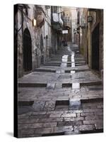 Ancient Street in the Old Town, Jerusalem, Israel-Keren Su-Stretched Canvas