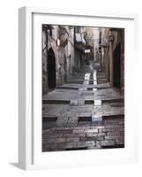 Ancient Street in the Old Town, Jerusalem, Israel-Keren Su-Framed Photographic Print