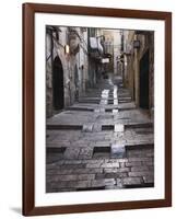 Ancient Street in the Old Town, Jerusalem, Israel-Keren Su-Framed Photographic Print