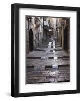 Ancient Street in the Old Town, Jerusalem, Israel-Keren Su-Framed Photographic Print