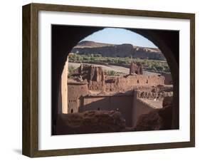 Ancient Structure in Ait Ben Hadou, Morocco-David H. Wells-Framed Photographic Print