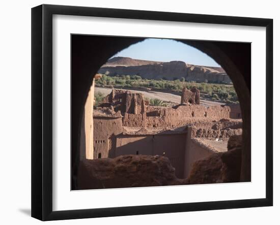 Ancient Structure in Ait Ben Hadou, Morocco-David H. Wells-Framed Photographic Print