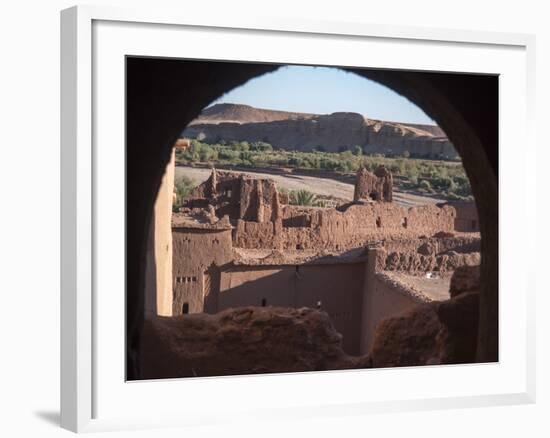 Ancient Structure in Ait Ben Hadou, Morocco-David H. Wells-Framed Photographic Print