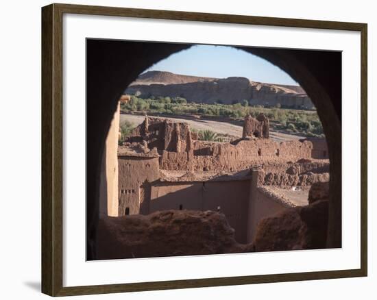 Ancient Structure in Ait Ben Hadou, Morocco-David H. Wells-Framed Photographic Print