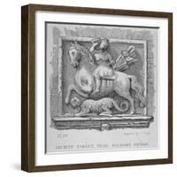 Ancient Tablet, Near Holborn Bridge, London, C1830-1860-James Tingle-Framed Giclee Print