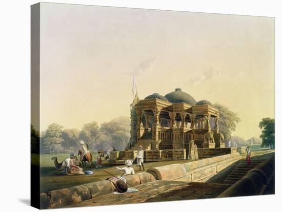 Ancient Temple at Hulwud, Witherington, Engraved G. Hunt, Coloured Hogarth, Pub. Ackermann, 1826-Captain Robert M. Grindlay-Stretched Canvas