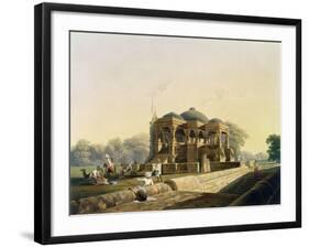 Ancient Temple at Hulwud, Witherington, Engraved G. Hunt, Coloured Hogarth, Pub. Ackermann, 1826-Captain Robert M. Grindlay-Framed Giclee Print