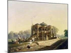 Ancient Temple at Hulwud, Witherington, Engraved G. Hunt, Coloured Hogarth, Pub. Ackermann, 1826-Captain Robert M. Grindlay-Mounted Giclee Print
