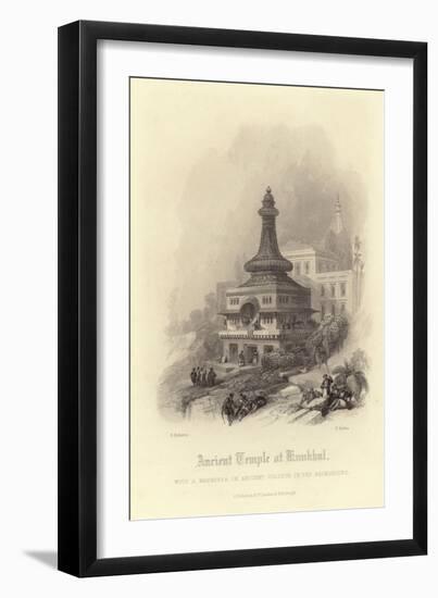 Ancient Temple at Kunkhul-David Roberts-Framed Premium Giclee Print