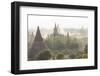 Ancient Temple City of Bagan (Also Pagan) at Sunset, Myanmar (Burma)-Peter Adams-Framed Photographic Print