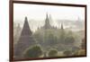 Ancient Temple City of Bagan (Also Pagan) at Sunset, Myanmar (Burma)-Peter Adams-Framed Photographic Print