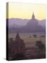 Ancient Temples and Pagodas at Dusk, Bagan (Pagan), Myanmar (Burma)-Gavin Hellier-Stretched Canvas