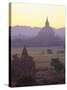 Ancient Temples and Pagodas at Dusk, Bagan (Pagan), Myanmar (Burma)-Gavin Hellier-Stretched Canvas