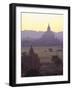 Ancient Temples and Pagodas at Dusk, Bagan (Pagan), Myanmar (Burma)-Gavin Hellier-Framed Photographic Print