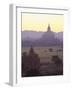 Ancient Temples and Pagodas at Dusk, Bagan (Pagan), Myanmar (Burma)-Gavin Hellier-Framed Photographic Print