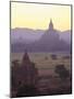 Ancient Temples and Pagodas at Dusk, Bagan (Pagan), Myanmar (Burma)-Gavin Hellier-Mounted Photographic Print