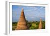 Ancient Temples and Pagodas, Bagan, Mandalay Region, Myanmar-Keren Su-Framed Photographic Print