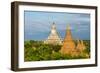 Ancient temples and pagodas, Bagan, Mandalay Region, Myanmar-Keren Su-Framed Photographic Print