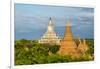 Ancient temples and pagodas, Bagan, Mandalay Region, Myanmar-Keren Su-Framed Photographic Print