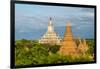 Ancient temples and pagodas, Bagan, Mandalay Region, Myanmar-Keren Su-Framed Photographic Print