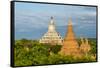 Ancient temples and pagodas, Bagan, Mandalay Region, Myanmar-Keren Su-Framed Stretched Canvas