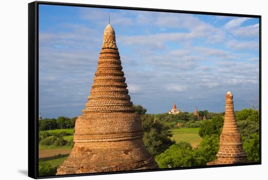 Ancient temples and pagodas, Bagan, Mandalay Region, Myanmar-Keren Su-Framed Stretched Canvas