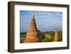 Ancient temples and pagodas, Bagan, Mandalay Region, Myanmar-Keren Su-Framed Photographic Print