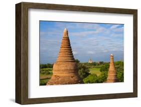 Ancient temples and pagodas, Bagan, Mandalay Region, Myanmar-Keren Su-Framed Photographic Print