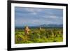 Ancient temples and pagodas, Bagan, Mandalay Region, Myanmar-Keren Su-Framed Premium Photographic Print