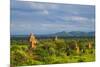 Ancient temples and pagodas, Bagan, Mandalay Region, Myanmar-Keren Su-Mounted Premium Photographic Print