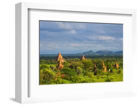 Ancient temples and pagodas, Bagan, Mandalay Region, Myanmar-Keren Su-Framed Photographic Print