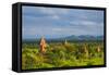 Ancient temples and pagodas, Bagan, Mandalay Region, Myanmar-Keren Su-Framed Stretched Canvas