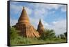 Ancient temples and pagodas, Bagan, Mandalay Region, Myanmar-Keren Su-Framed Stretched Canvas