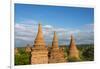 Ancient temples and pagodas, Bagan, Mandalay Region, Myanmar-Keren Su-Framed Photographic Print