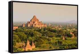 Ancient Temples in Bagan, Myanmar-boonsom-Framed Stretched Canvas