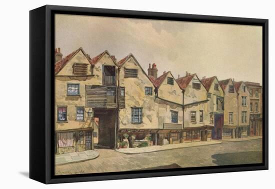 'Ancient Tenements in Bermondsey Street', Bermondsey, London, 1886 (1926)-John Crowther-Framed Stretched Canvas