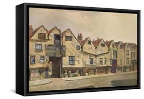 'Ancient Tenements in Bermondsey Street', Bermondsey, London, 1886 (1926)-John Crowther-Framed Stretched Canvas
