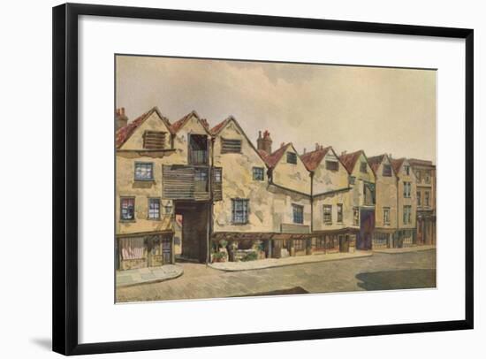 'Ancient Tenements in Bermondsey Street', Bermondsey, London, 1886 (1926)-John Crowther-Framed Giclee Print