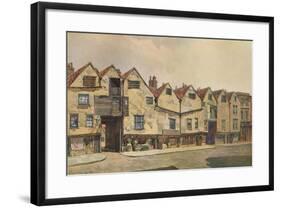 'Ancient Tenements in Bermondsey Street', Bermondsey, London, 1886 (1926)-John Crowther-Framed Giclee Print