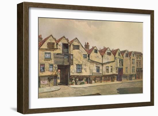 'Ancient Tenements in Bermondsey Street', Bermondsey, London, 1886 (1926)-John Crowther-Framed Giclee Print