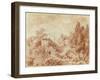 Ancient Theatre, Hadrian's Villa, Near Tivoli-Jean-Honore Fragonard-Framed Giclee Print