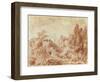 Ancient Theatre, Hadrian's Villa, Near Tivoli-Jean-Honore Fragonard-Framed Giclee Print